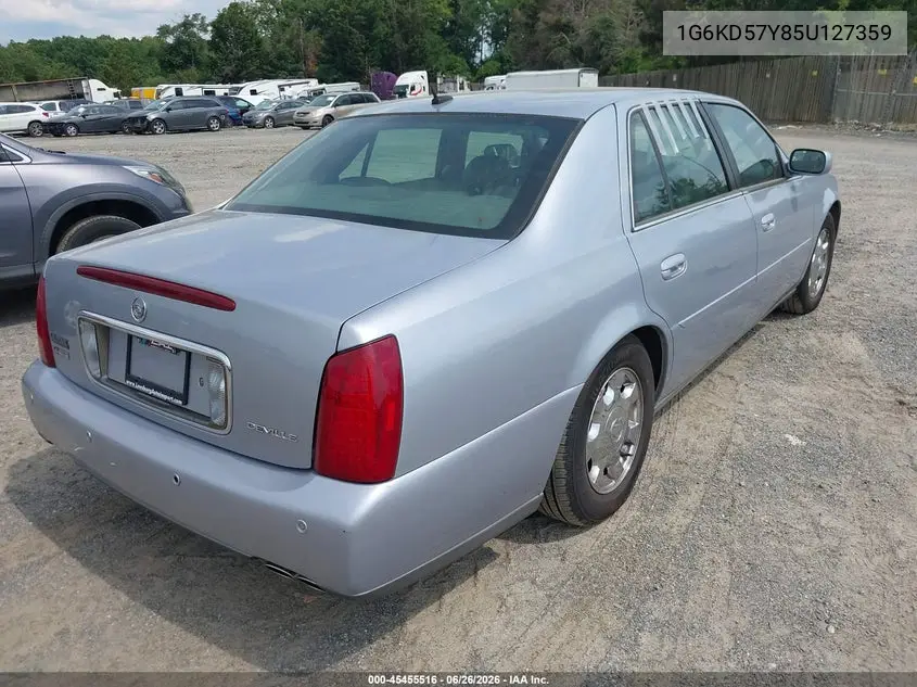 2005 Cadillac Deville VIN: 1G6KD57Y85U127359 Lot: 45455516
