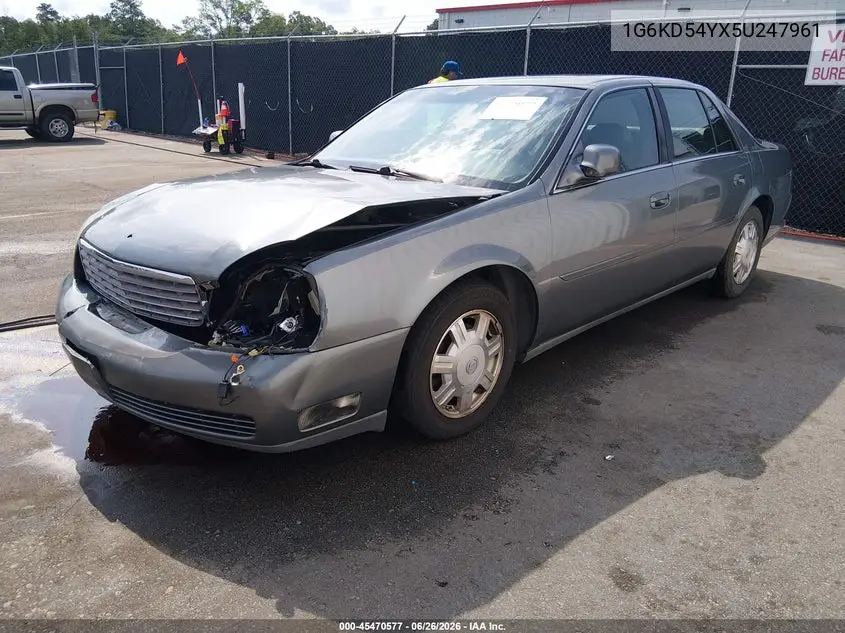 2005 Cadillac Deville Livery Pkg VIN: 1G6KD54YX5U247961 Lot: 45470577