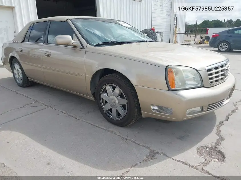 2005 Cadillac Deville Dts VIN: 1G6KF57985U225357 Lot: 45580434