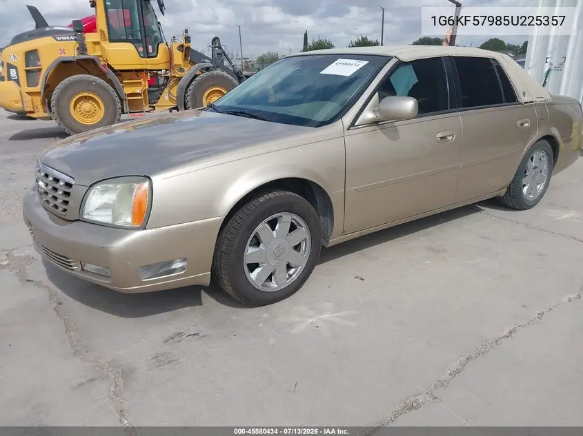 2005 Cadillac Deville Dts VIN: 1G6KF57985U225357 Lot: 45580434