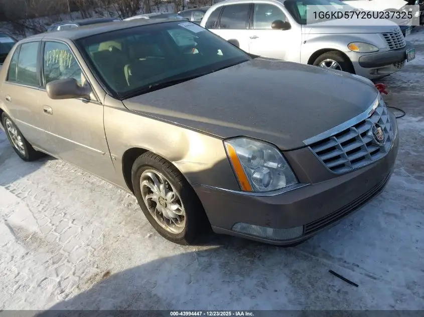 2006 Cadillac Dts Standard VIN: 1G6KD57Y26U237325 Lot: 43994447