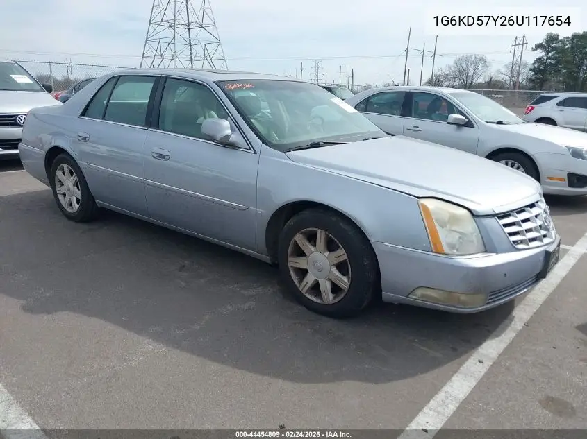2006 Cadillac Dts Standard VIN: 1G6KD57Y26U117654 Lot: 44454809