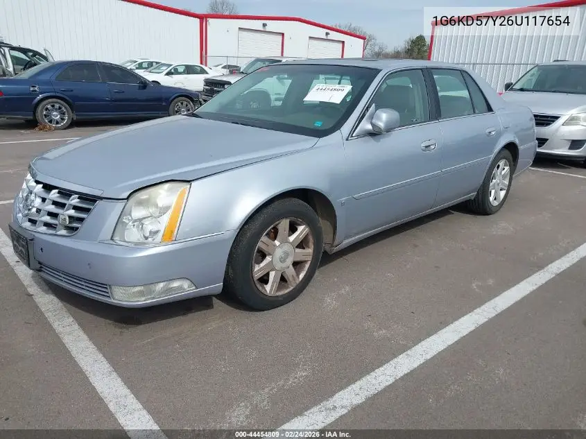 2006 Cadillac Dts Standard VIN: 1G6KD57Y26U117654 Lot: 44454809