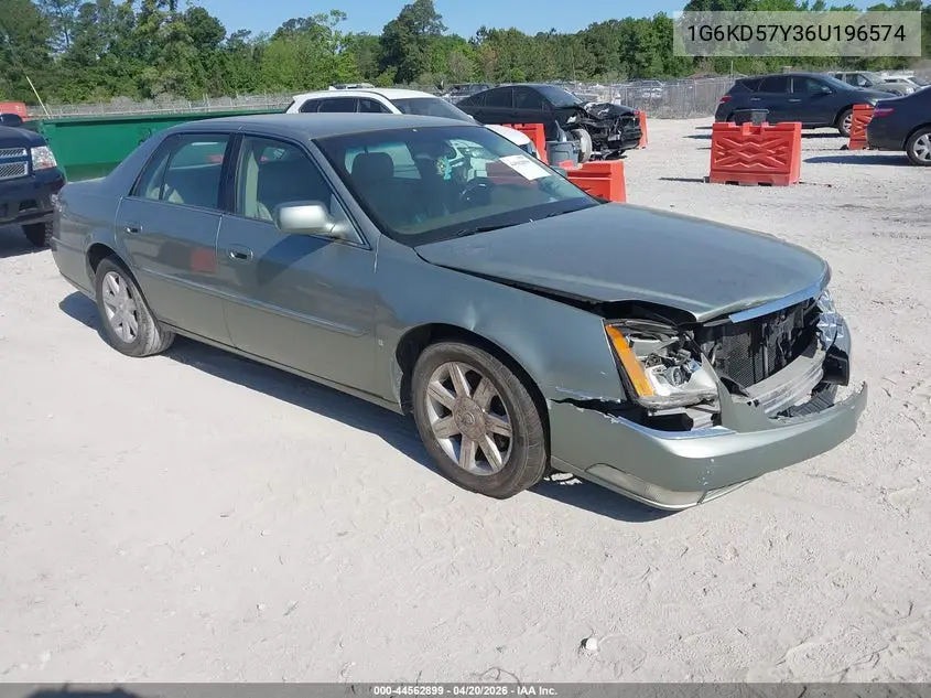 2006 Cadillac Dts Standard VIN: 1G6KD57Y36U196574 Lot: 44562899