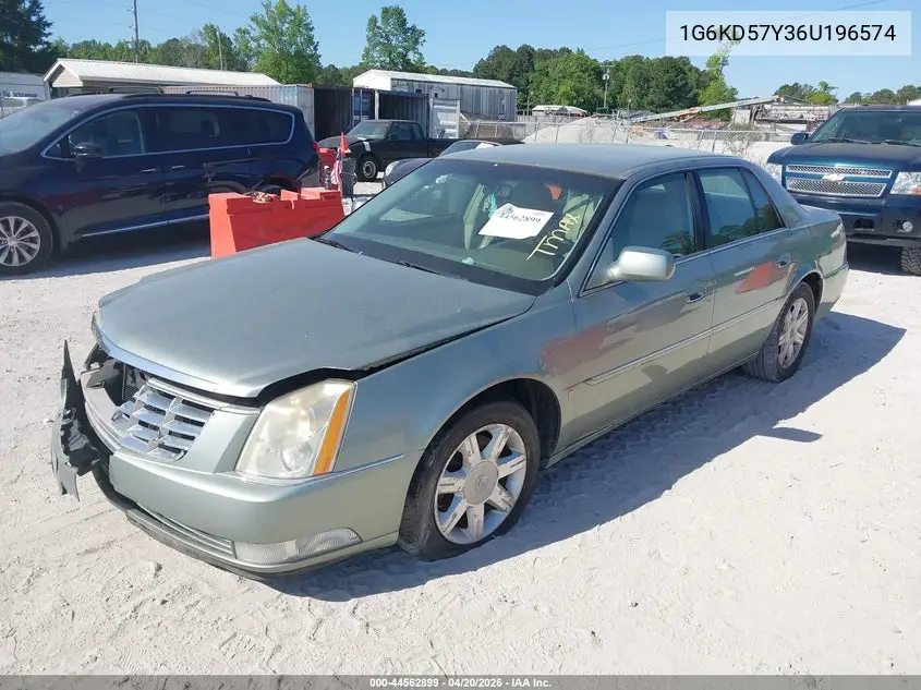 2006 Cadillac Dts Standard VIN: 1G6KD57Y36U196574 Lot: 44562899