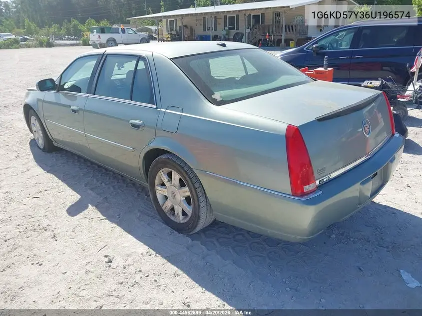 2006 Cadillac Dts Standard VIN: 1G6KD57Y36U196574 Lot: 44562899