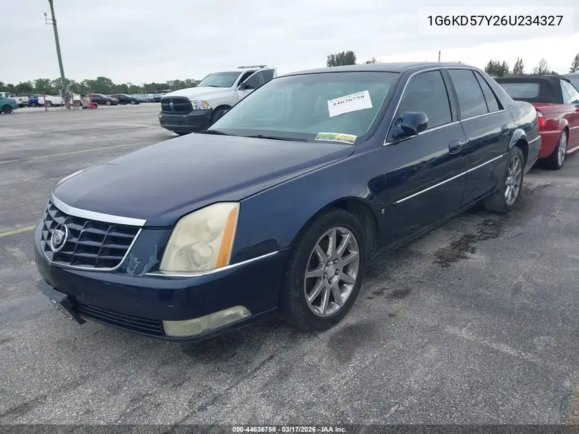 2006 Cadillac Dts Standard VIN: 1G6KD57Y26U234327 Lot: 44636758
