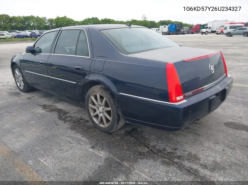2006 Cadillac Dts Standard VIN: 1G6KD57Y26U234327 Lot: 44636758