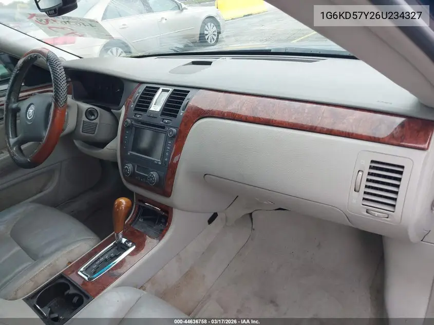 2006 Cadillac Dts Standard VIN: 1G6KD57Y26U234327 Lot: 44636758