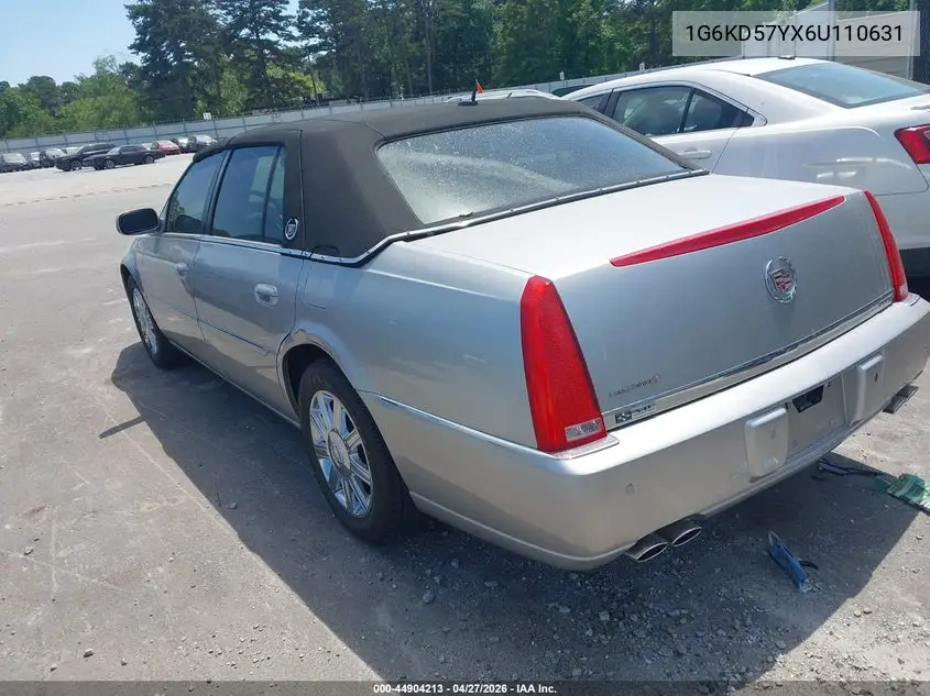 2006 Cadillac Dts Standard VIN: 1G6KD57YX6U110631 Lot: 44904213
