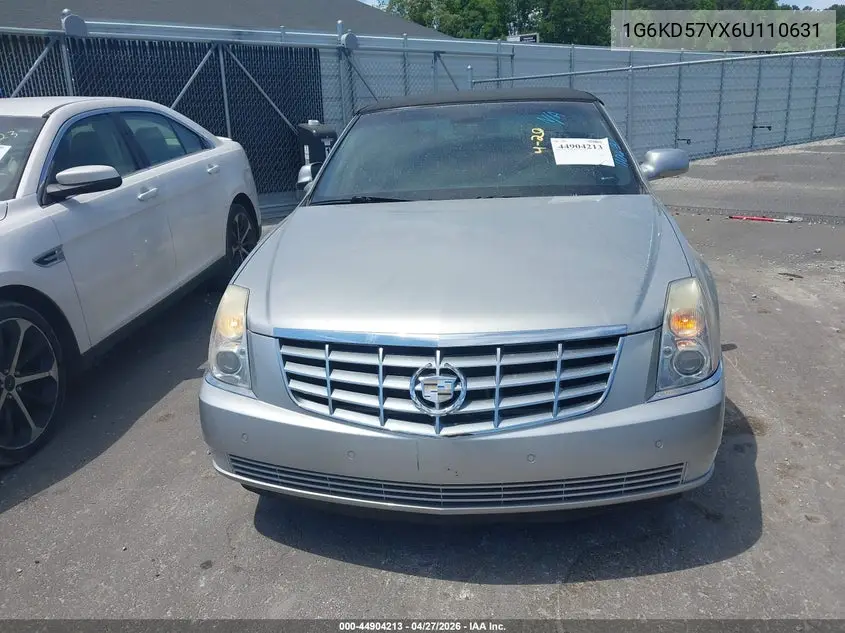 2006 Cadillac Dts Standard VIN: 1G6KD57YX6U110631 Lot: 44904213
