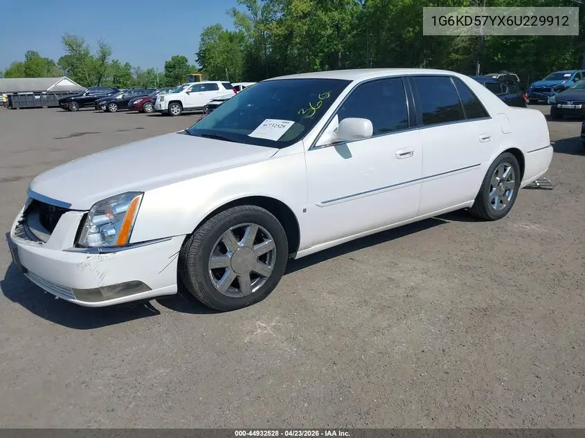 2006 Cadillac Dts Standard VIN: 1G6KD57YX6U229912 Lot: 44932528