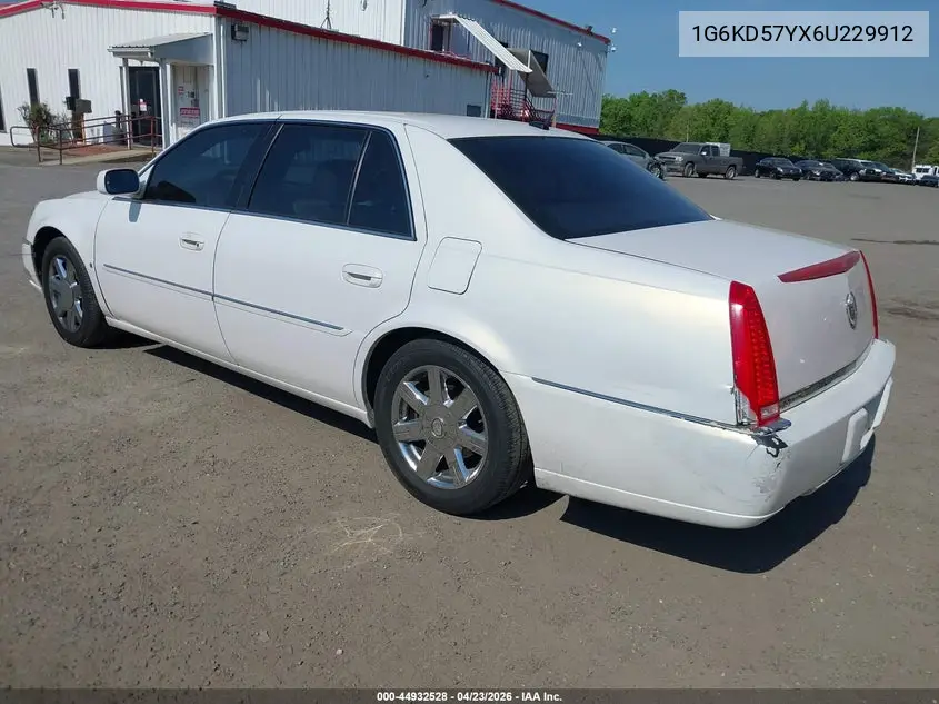 2006 Cadillac Dts Standard VIN: 1G6KD57YX6U229912 Lot: 44932528