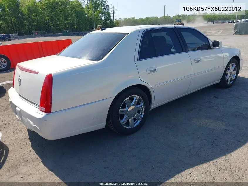2006 Cadillac Dts Standard VIN: 1G6KD57YX6U229912 Lot: 44932528