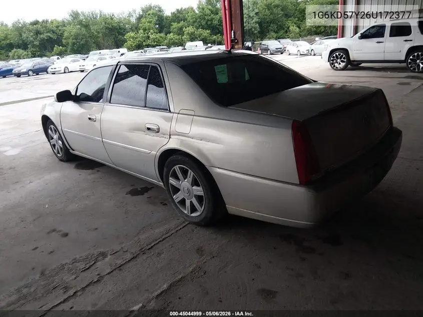 2006 Cadillac Dts Standard VIN: 1G6KD57Y26U172377 Lot: 45044999
