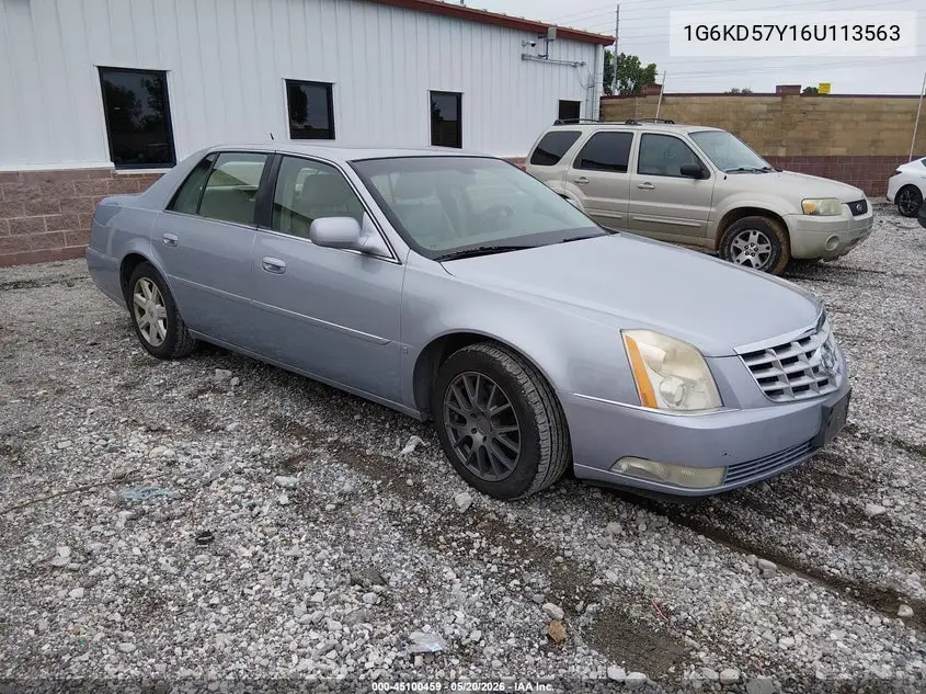 2006 Cadillac Dts Standard VIN: 1G6KD57Y16U113563 Lot: 45100459