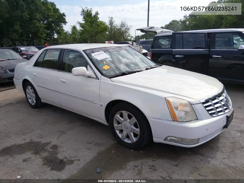 2006 Cadillac Dts Standard VIN: 1G6KD57Y86U235241 Lot: 45108843
