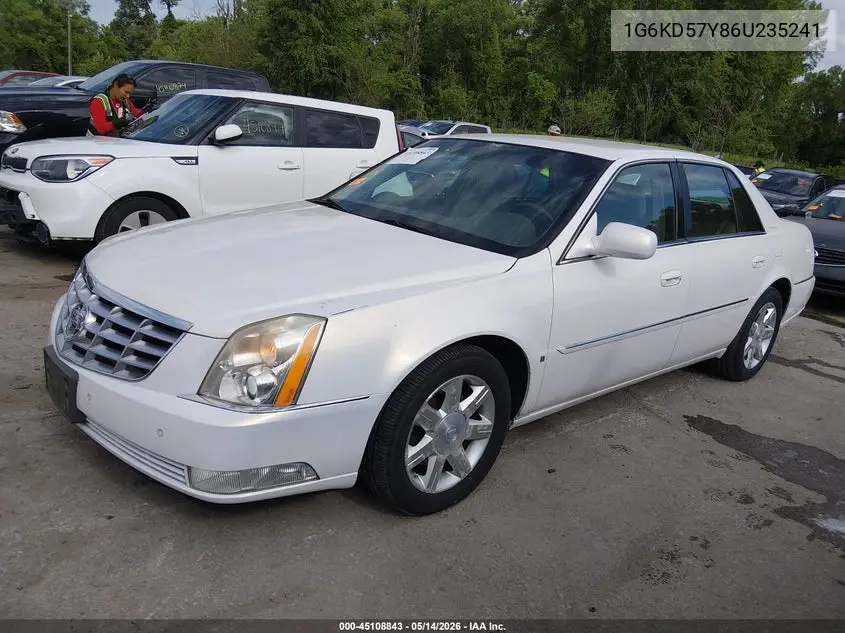 2006 Cadillac Dts Standard VIN: 1G6KD57Y86U235241 Lot: 45108843