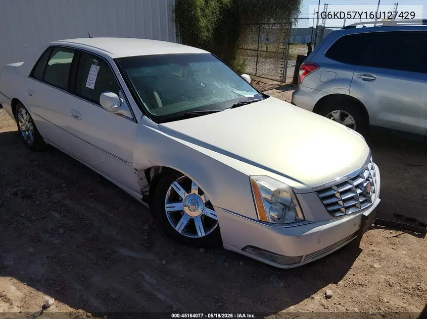 2006 Cadillac Dts Standard VIN: 1G6KD57Y16U127429 Lot: 45164077