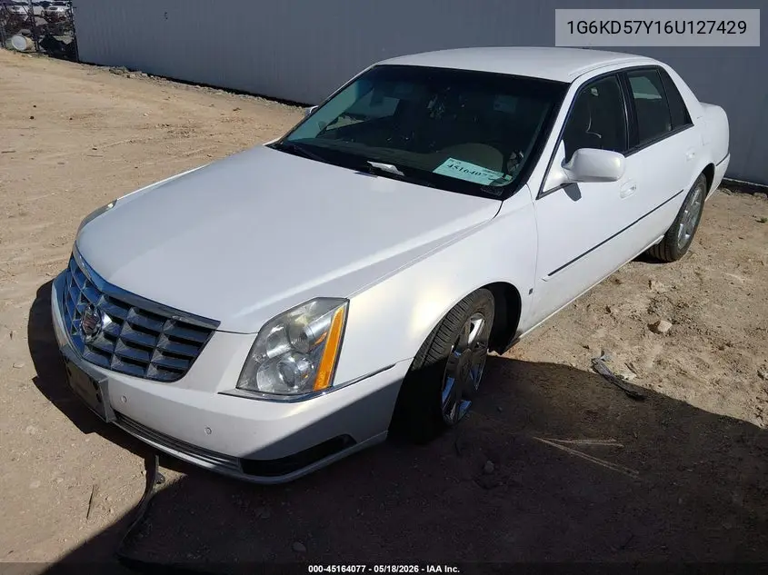 2006 Cadillac Dts Standard VIN: 1G6KD57Y16U127429 Lot: 45164077