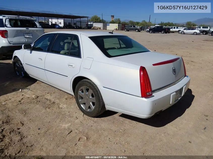 2006 Cadillac Dts Standard VIN: 1G6KD57Y16U127429 Lot: 45164077
