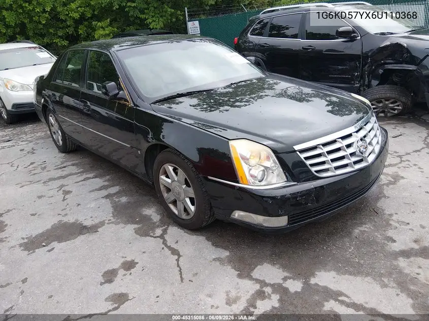 2006 Cadillac Dts Standard VIN: 1G6KD57YX6U110368 Lot: 45315086