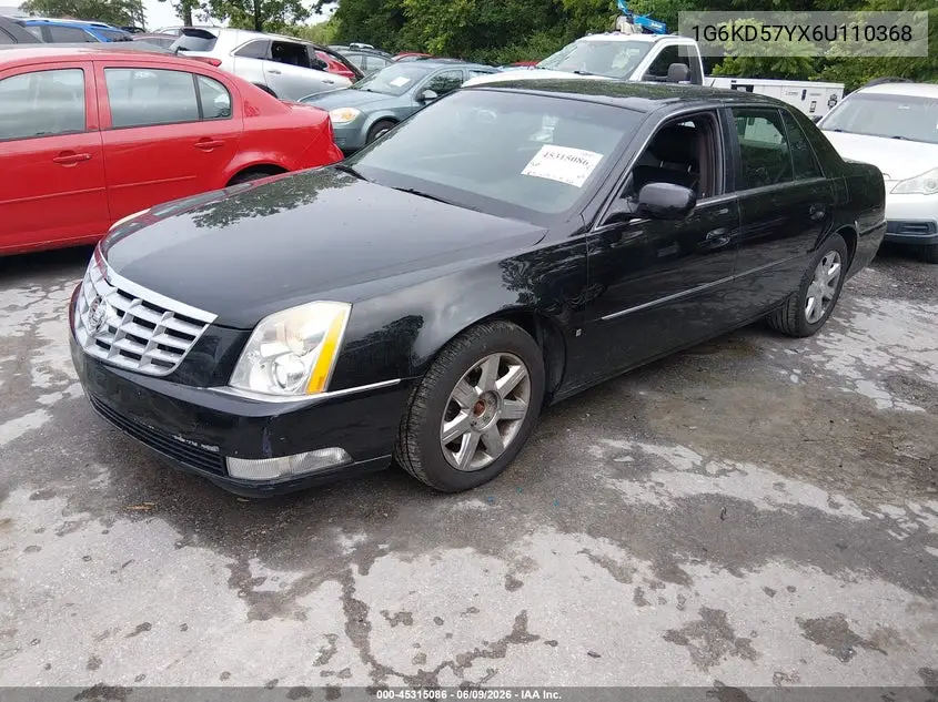 2006 Cadillac Dts Standard VIN: 1G6KD57YX6U110368 Lot: 45315086
