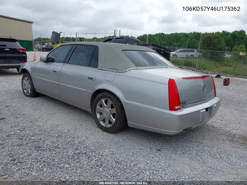 2006 Cadillac Dts 1Sb VIN: 1G6KD57Y46U175362 Lot: 45427120