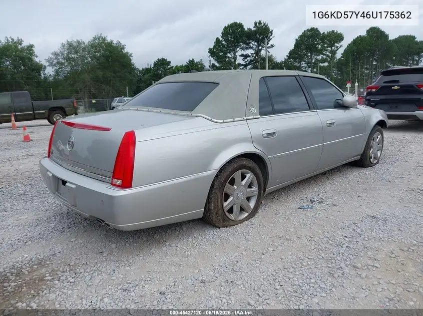 2006 Cadillac Dts 1Sb VIN: 1G6KD57Y46U175362 Lot: 45427120