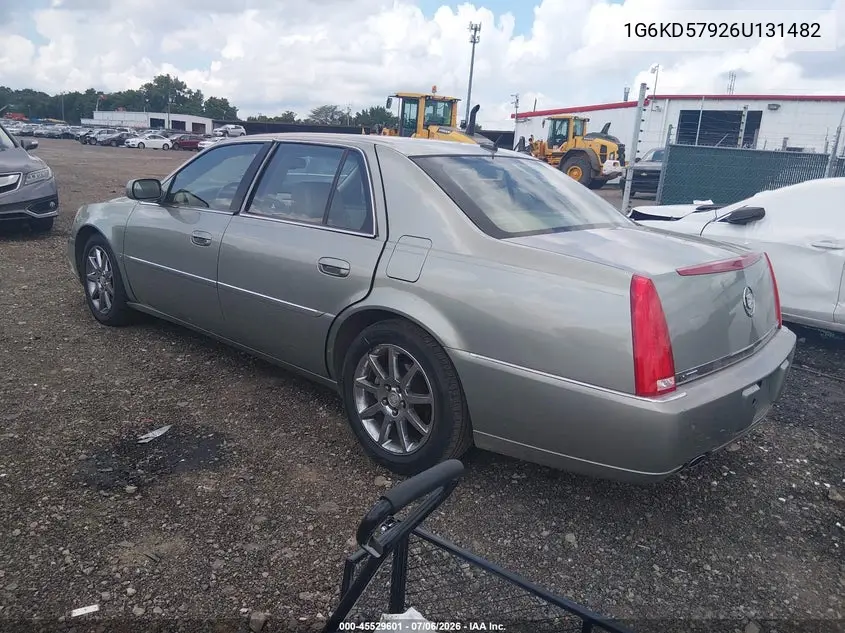 2006 Cadillac Dts 1Se VIN: 1G6KD57926U131482 Lot: 45529601