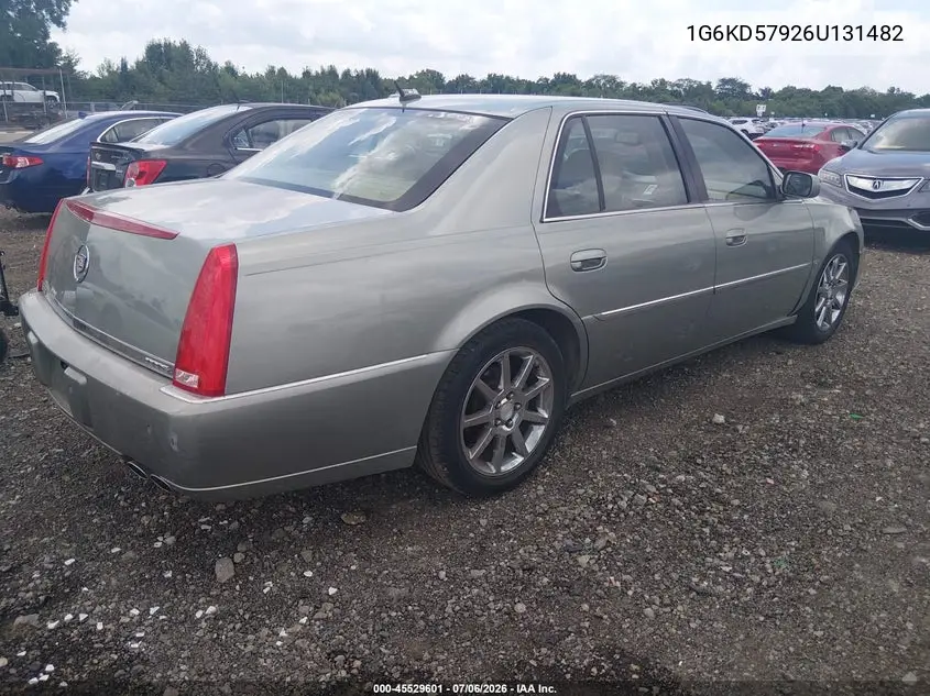 2006 Cadillac Dts 1Se VIN: 1G6KD57926U131482 Lot: 45529601