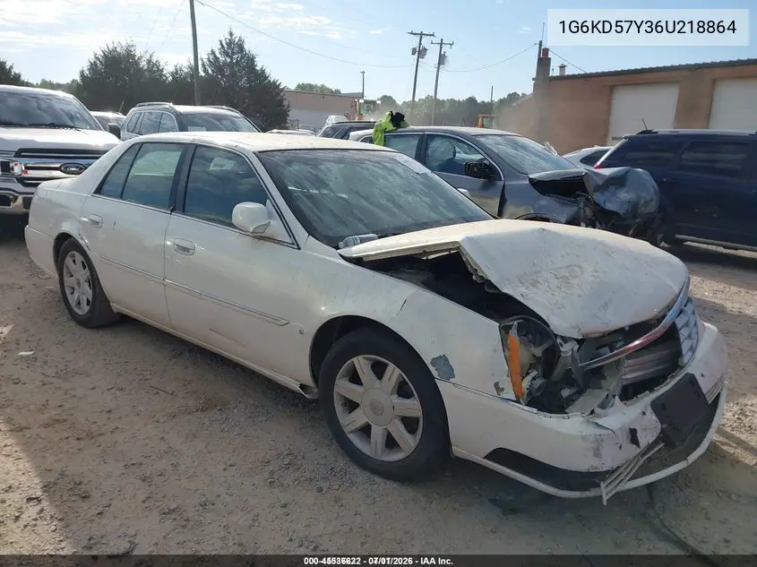 2006 Cadillac Dts Standard VIN: 1G6KD57Y36U218864 Lot: 45536622