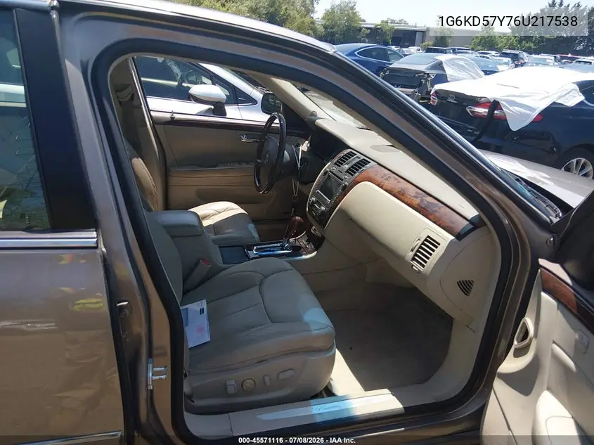 2006 Cadillac Dts 1Sb VIN: 1G6KD57Y76U217538 Lot: 45571116