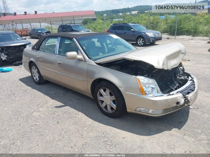 2006 Cadillac Dts 1Sb VIN: 1G6KD57Y96U108529 Lot: 45590843