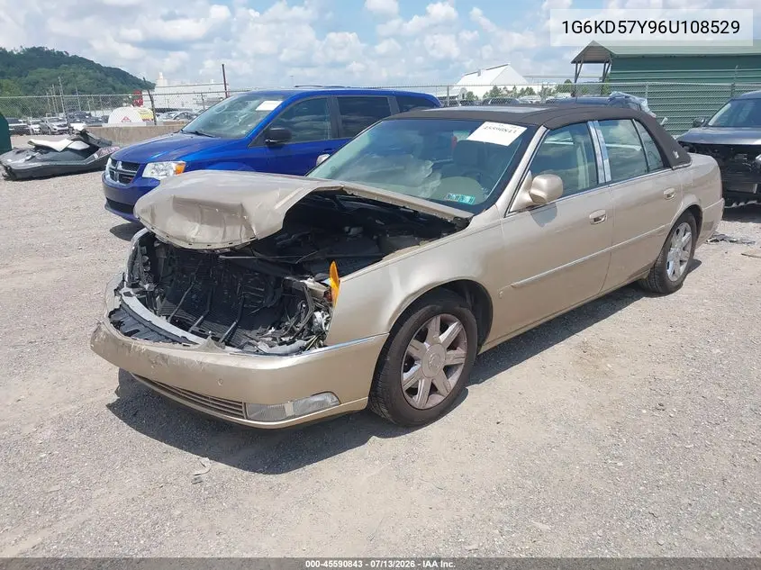 2006 Cadillac Dts 1Sb VIN: 1G6KD57Y96U108529 Lot: 45590843