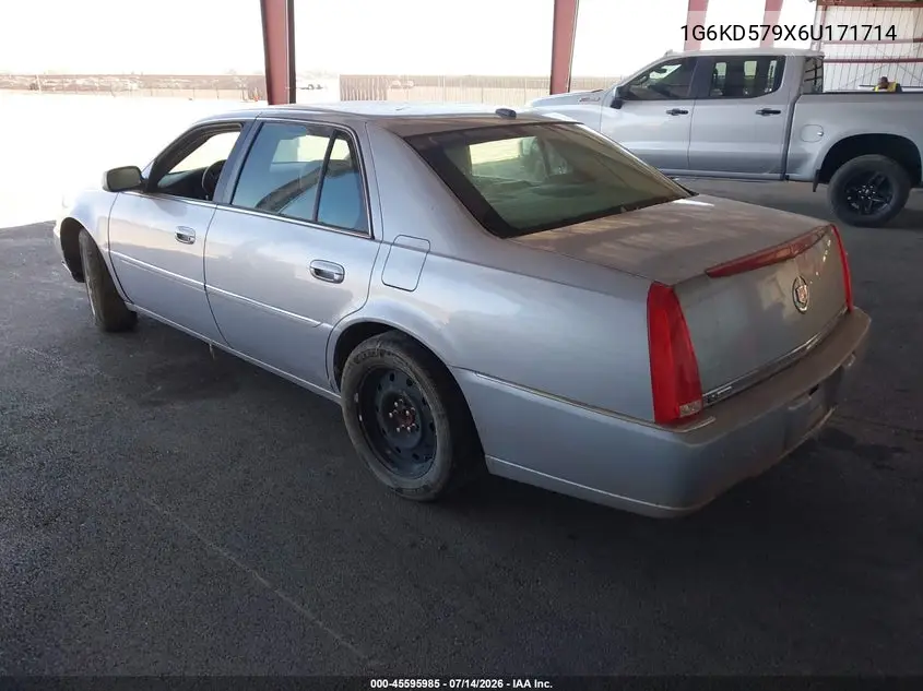 2006 Cadillac Dts 1Se VIN: 1G6KD579X6U171714 Lot: 45595985