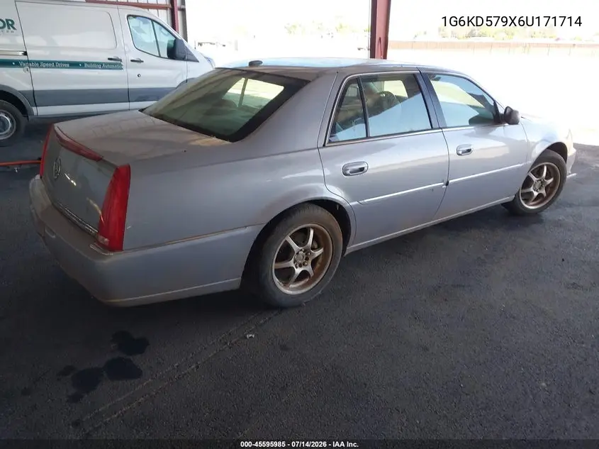 2006 Cadillac Dts 1Se VIN: 1G6KD579X6U171714 Lot: 45595985