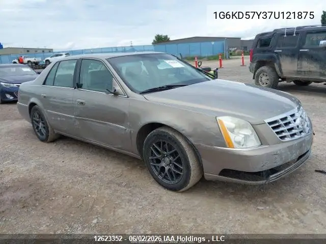 2007 Cadillac Dts VIN: 1G6KD57Y37U121875 Lot: 12623352