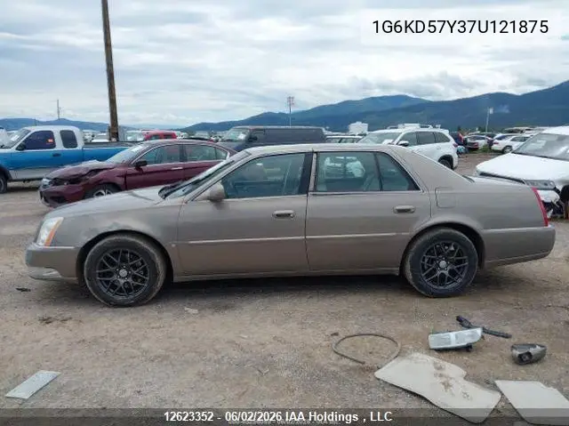 2007 Cadillac Dts VIN: 1G6KD57Y37U121875 Lot: 12623352