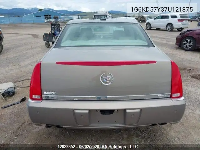 2007 Cadillac Dts VIN: 1G6KD57Y37U121875 Lot: 12623352