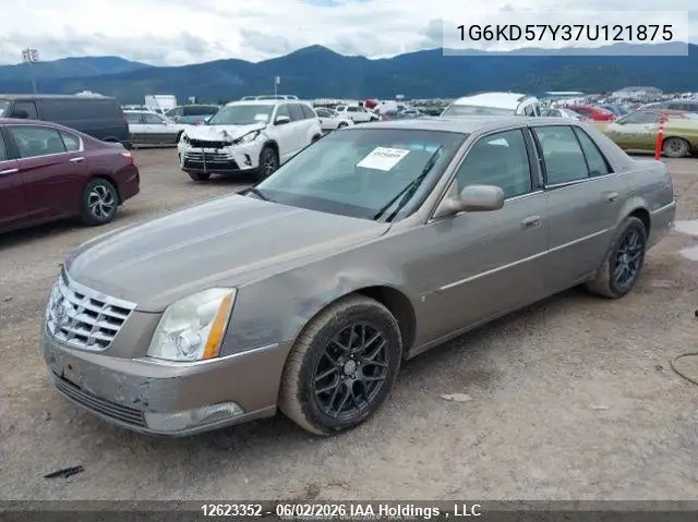 2007 Cadillac Dts VIN: 1G6KD57Y37U121875 Lot: 12623352