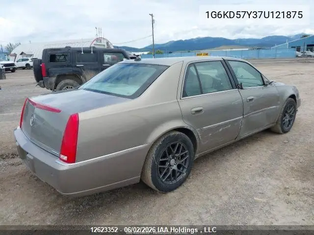 2007 Cadillac Dts VIN: 1G6KD57Y37U121875 Lot: 12623352
