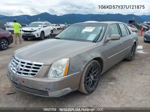 2007 Cadillac Dts VIN: 1G6KD57Y37U121875 Lot: 12623352
