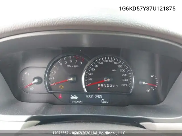 2007 Cadillac Dts VIN: 1G6KD57Y37U121875 Lot: 12623352