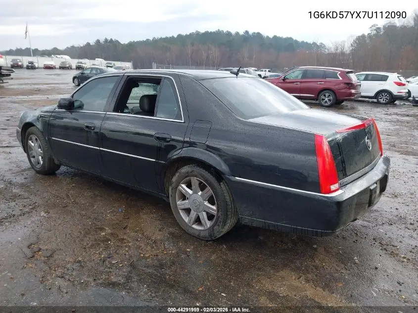 2007 Cadillac Dts Luxury I VIN: 1G6KD57YX7U112090 Lot: 44291959