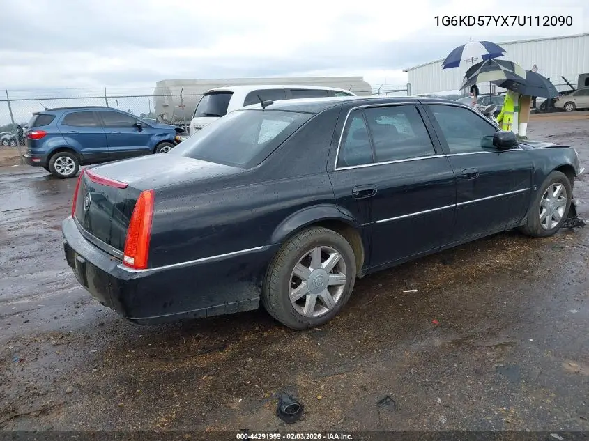 2007 Cadillac Dts Luxury I VIN: 1G6KD57YX7U112090 Lot: 44291959