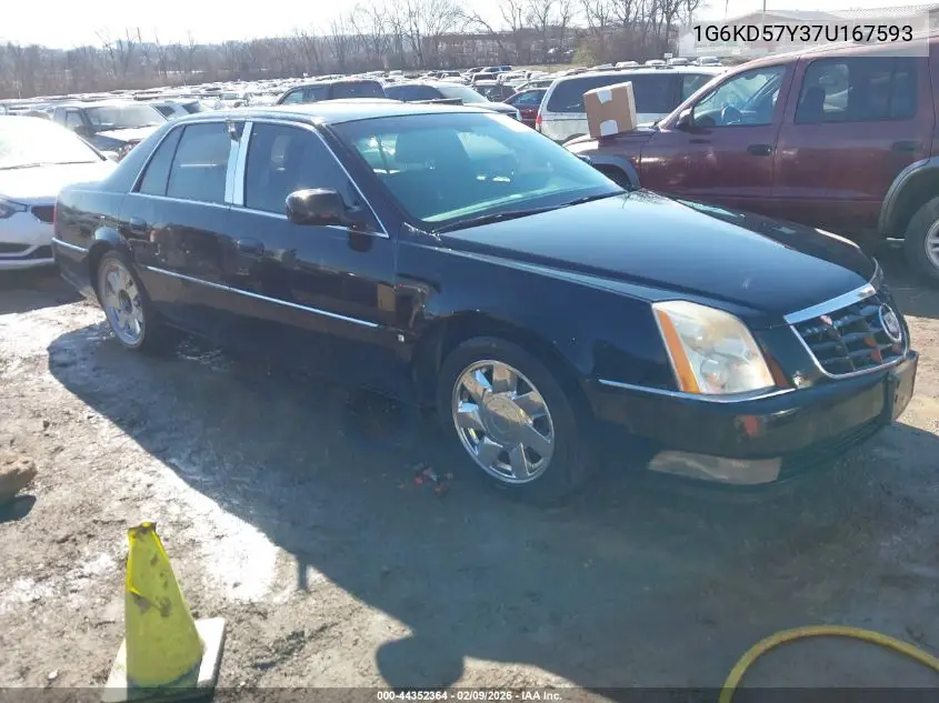 2007 Cadillac Dts Luxury I VIN: 1G6KD57Y37U167593 Lot: 44352364