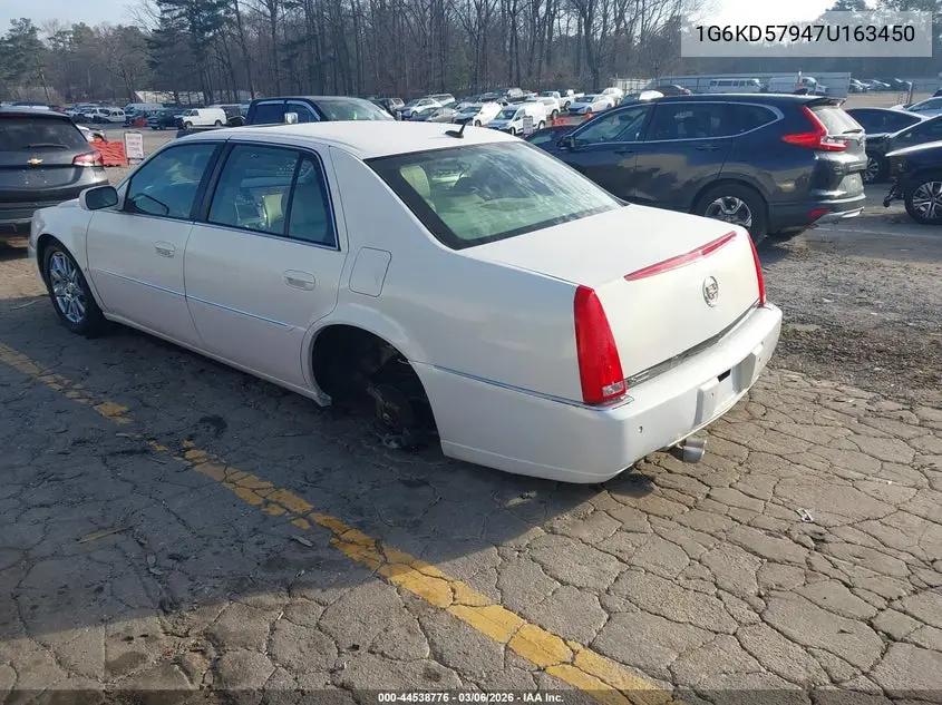 2007 Cadillac Dts Performance VIN: 1G6KD57947U163450 Lot: 44538776