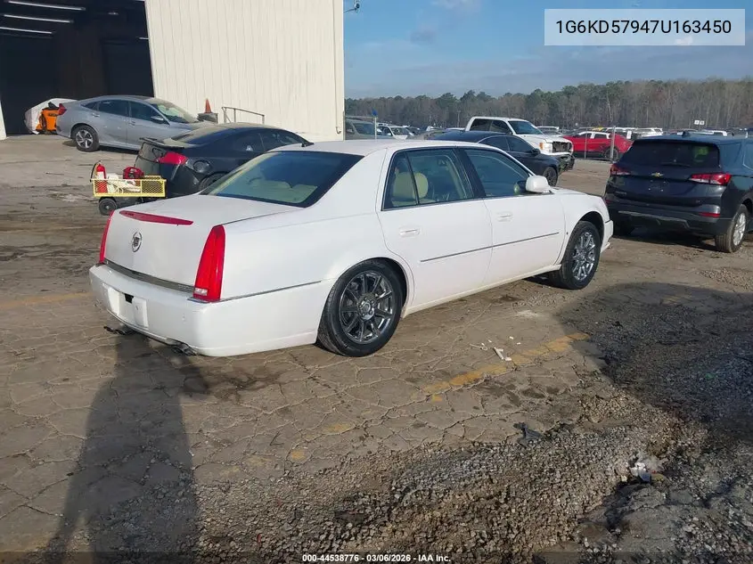 2007 Cadillac Dts Performance VIN: 1G6KD57947U163450 Lot: 44538776