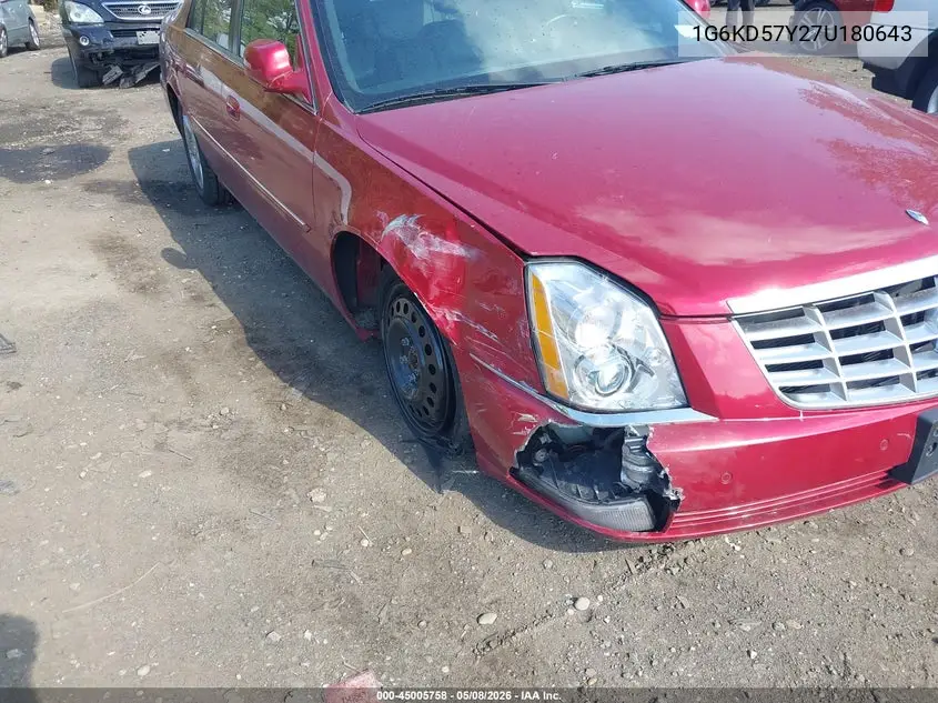 2007 Cadillac Dts Luxury I VIN: 1G6KD57Y27U180643 Lot: 45005758